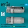 RESKIT RSU72-0299 F‑15 Eagle/Strike Eagle (A, B, C, D, E early, J) F100-PW-220 open exhaust nozzles for Revell kit (3D Printed) (1/72)